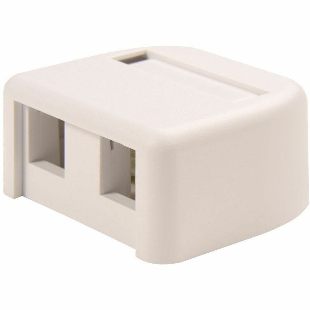 Ortronics TechChoice Mounting Box for Keystone Module, Cable Raceway - White