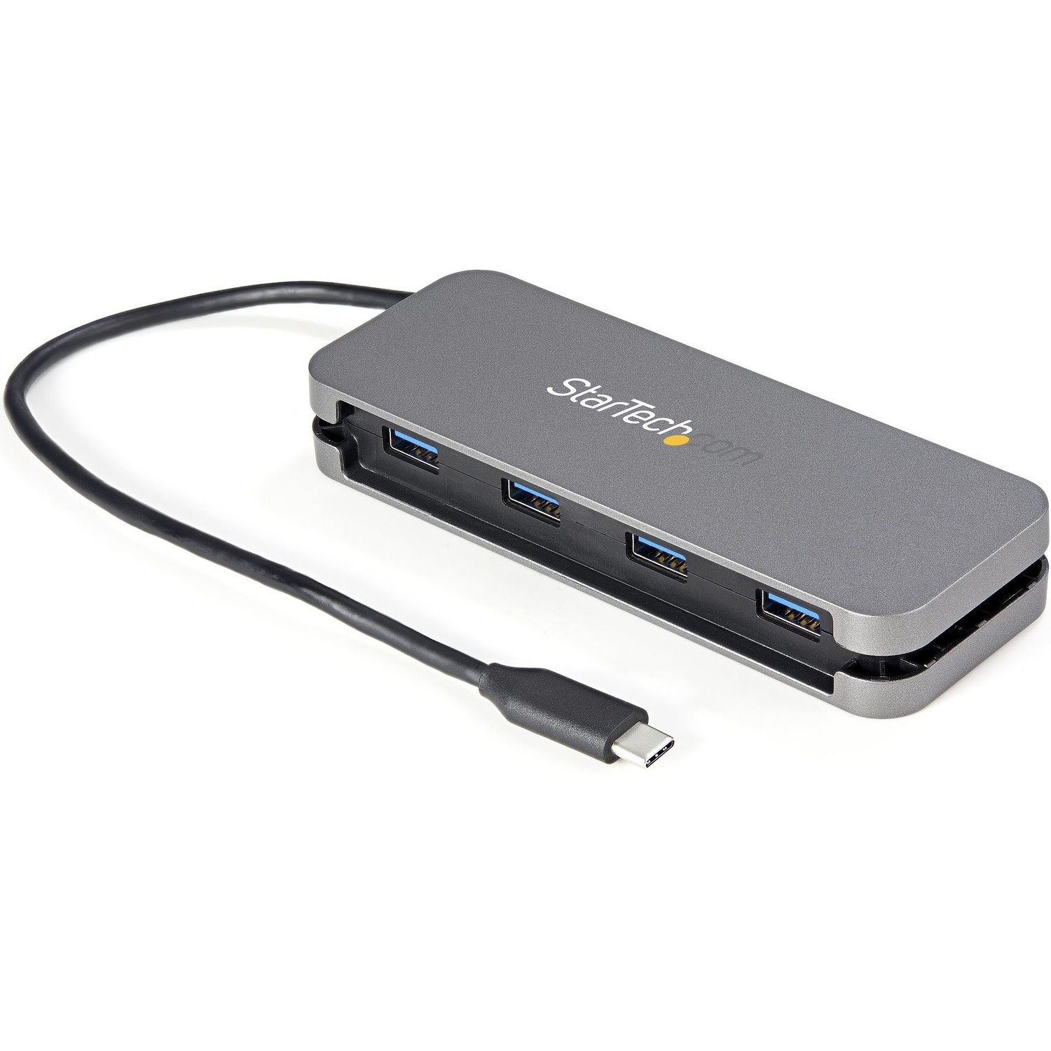 StarTech.com 4 Port USB C Hub - 4x USB-A - 5Gbps USB 3.0 Type-C Hub (USB 3.2/3.2 Gen 1) - Bus Powered - 11" Long Cable w/ Cable Management