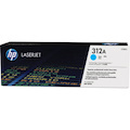 HP 312A (CF381A) Original Laser Toner Cartridge - Single Pack - Cyan - 1 Each