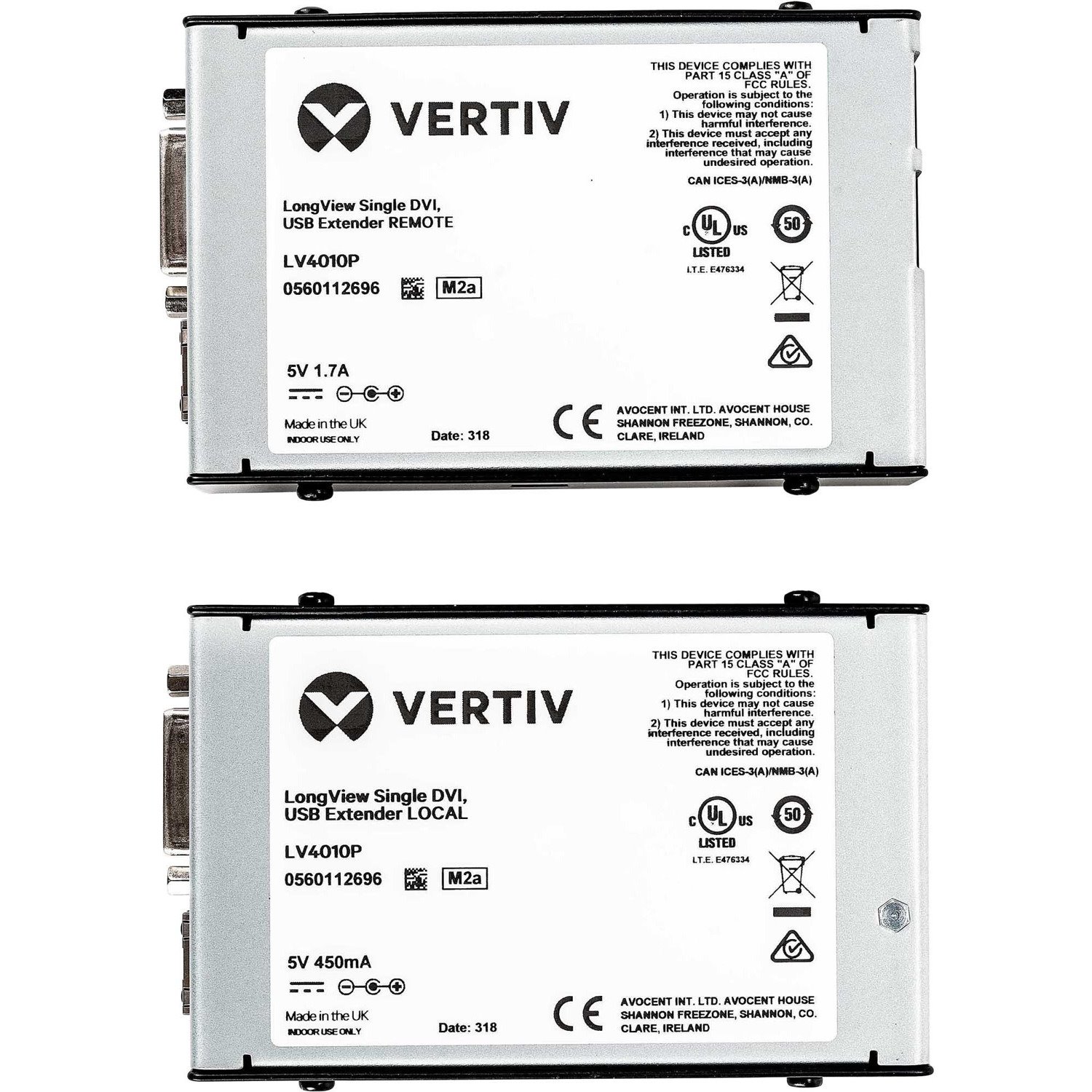 Vertiv AVOCENT LongView LV4010P KVM Console/Extender - Wired