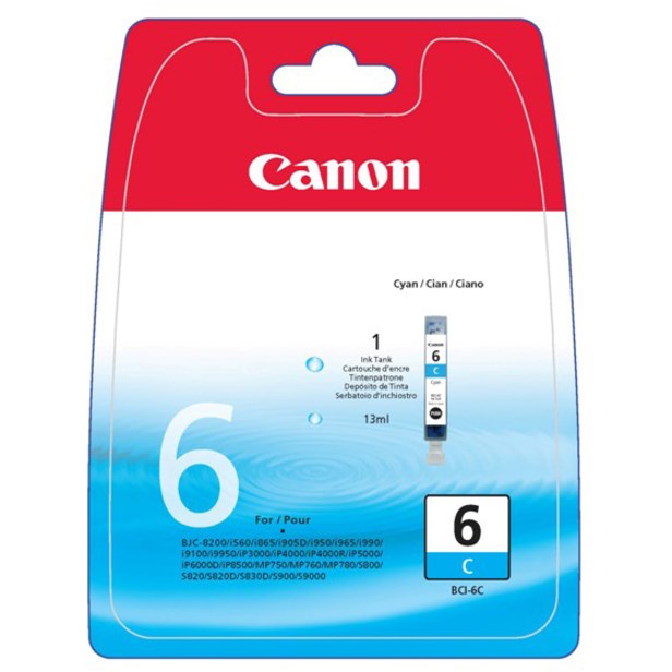 Canon BCI-6C Original Inkjet Ink Cartridge - Cyan Pack