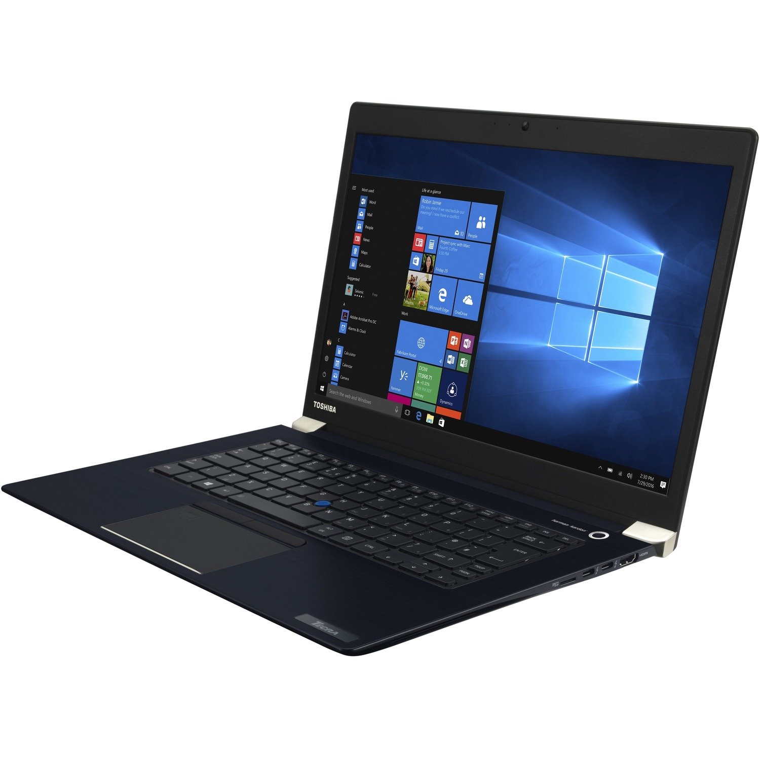 Toshiba Tecra X40-E 14" Touchscreen Notebook - Intel Core i5 8th Gen i5-8250U - 8 GB - 256 GB SSD - Blue Black Hairline
