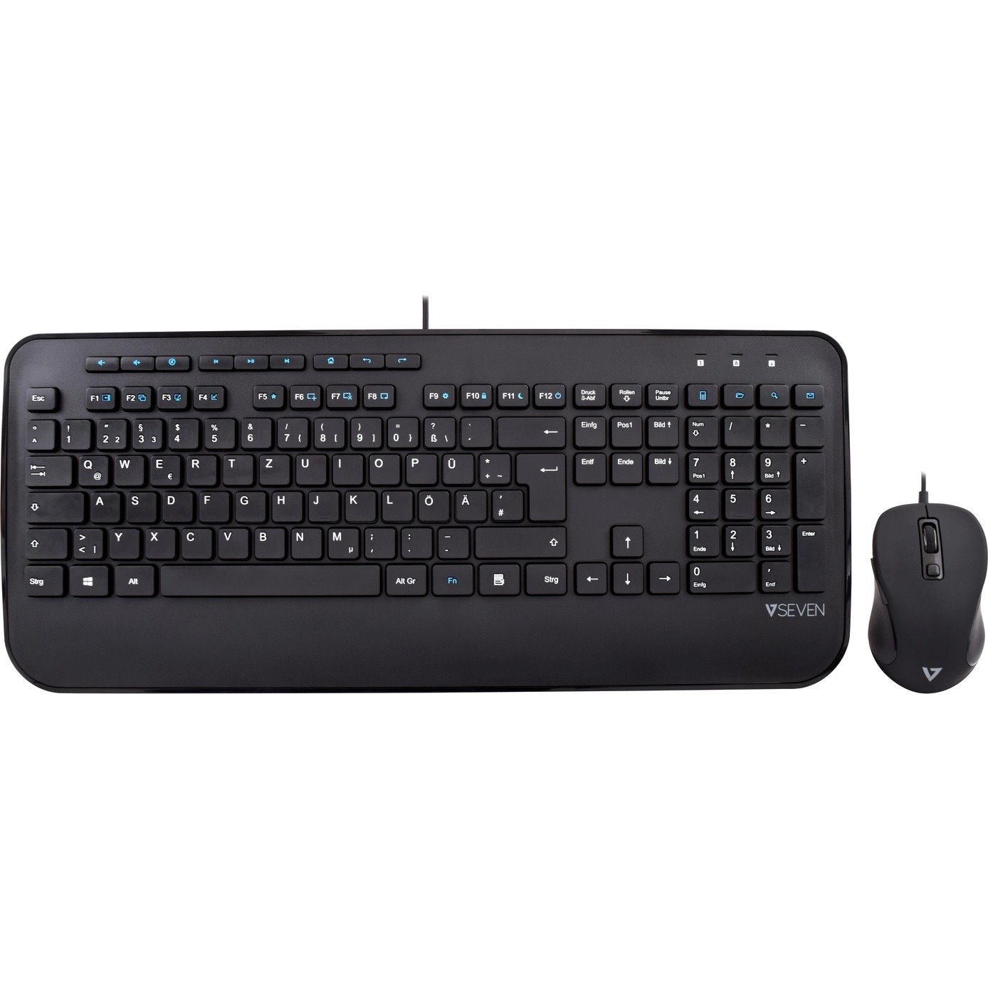 V7 CKU300DE Keyboard & Mouse - QWERTZ - German