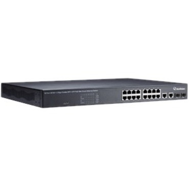 GeoVision 16-Port 802.3at Web Management PoE Switch