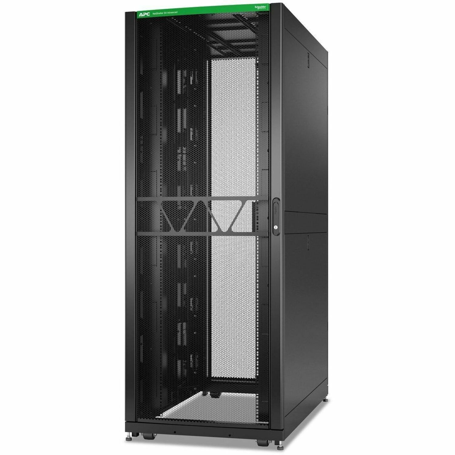 APC by Schneider Electric NetShelter SX 42U Enclosed Cabinet Rack Cabinet for IT Equipment - 482.60 mm Rack Width x 1143 mm Rack Depth - Black
