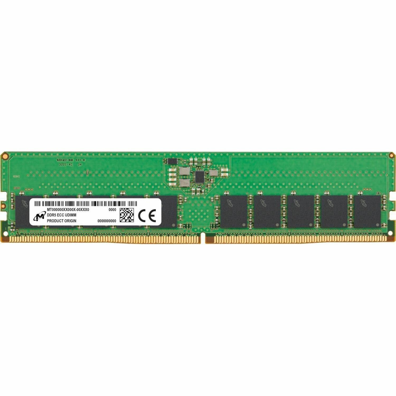 Micron 16GB DDR5 Ecc Udimm Memory, PC5-44800 5600MHz, 1Rx8, 3YR WTY
