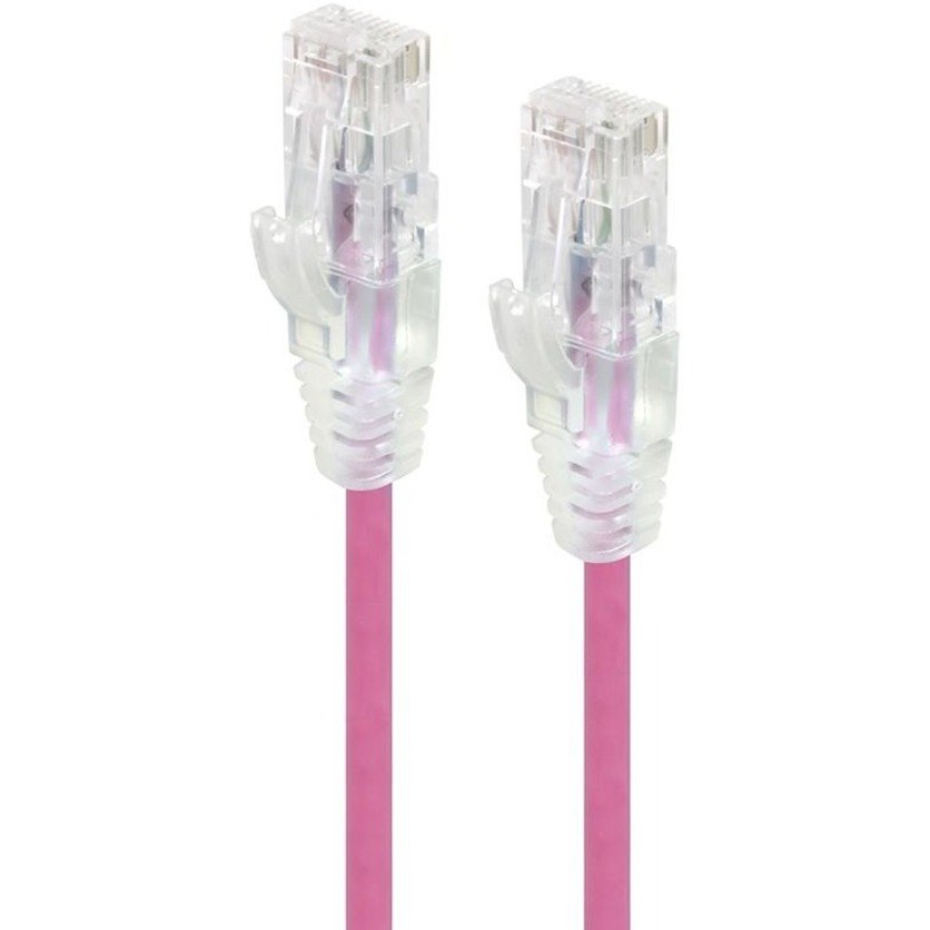 Alogic Pink Ultra Slim Cat6 Network Cable, UTP, 28AWG - Series Alpha - 3m