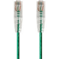 Monoprice SlimRun Cat6 28AWG UTP Ethernet Network Cable, 5ft Green