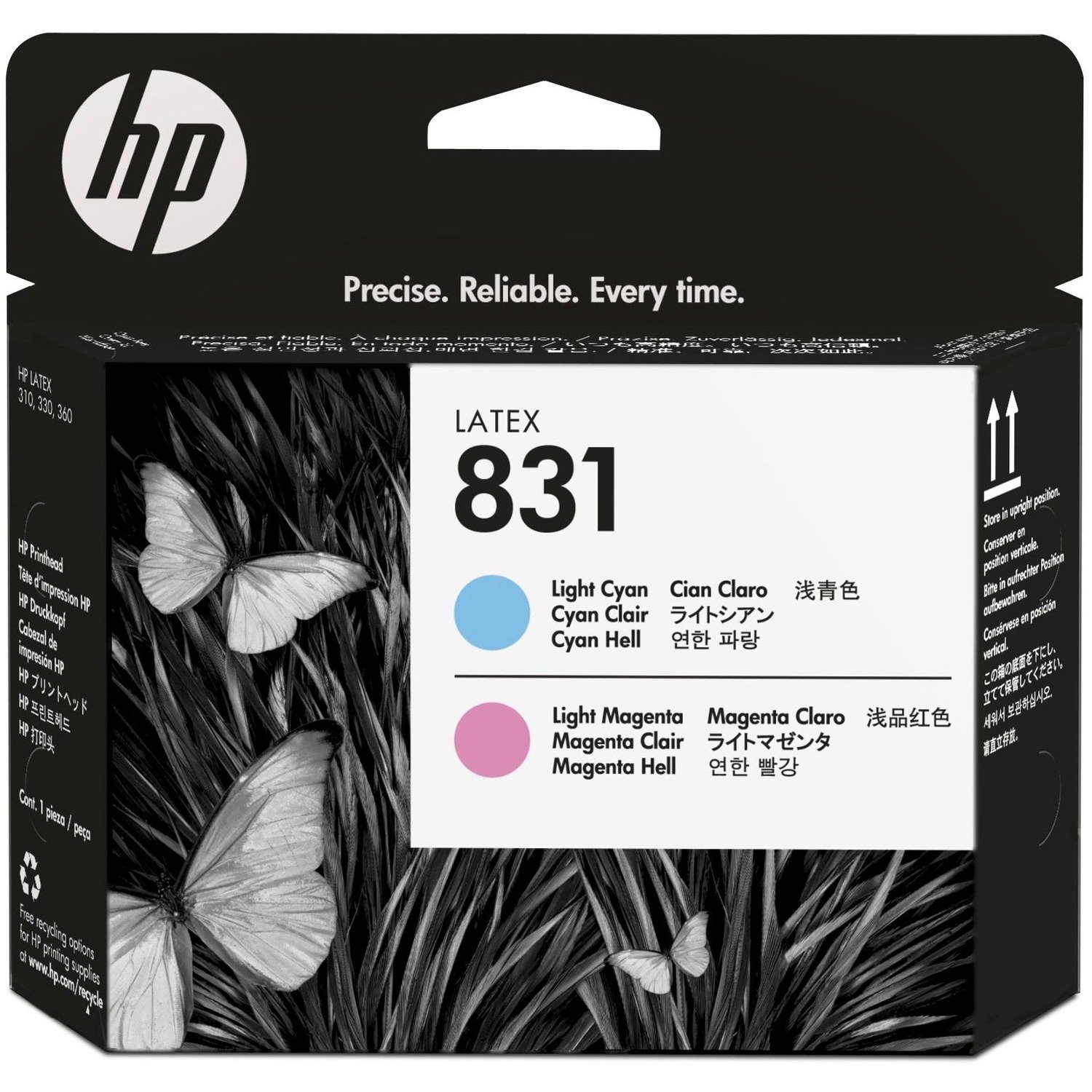 HP 831 Original Inkjet Printhead - Light Cyan, Light Magenta Pack