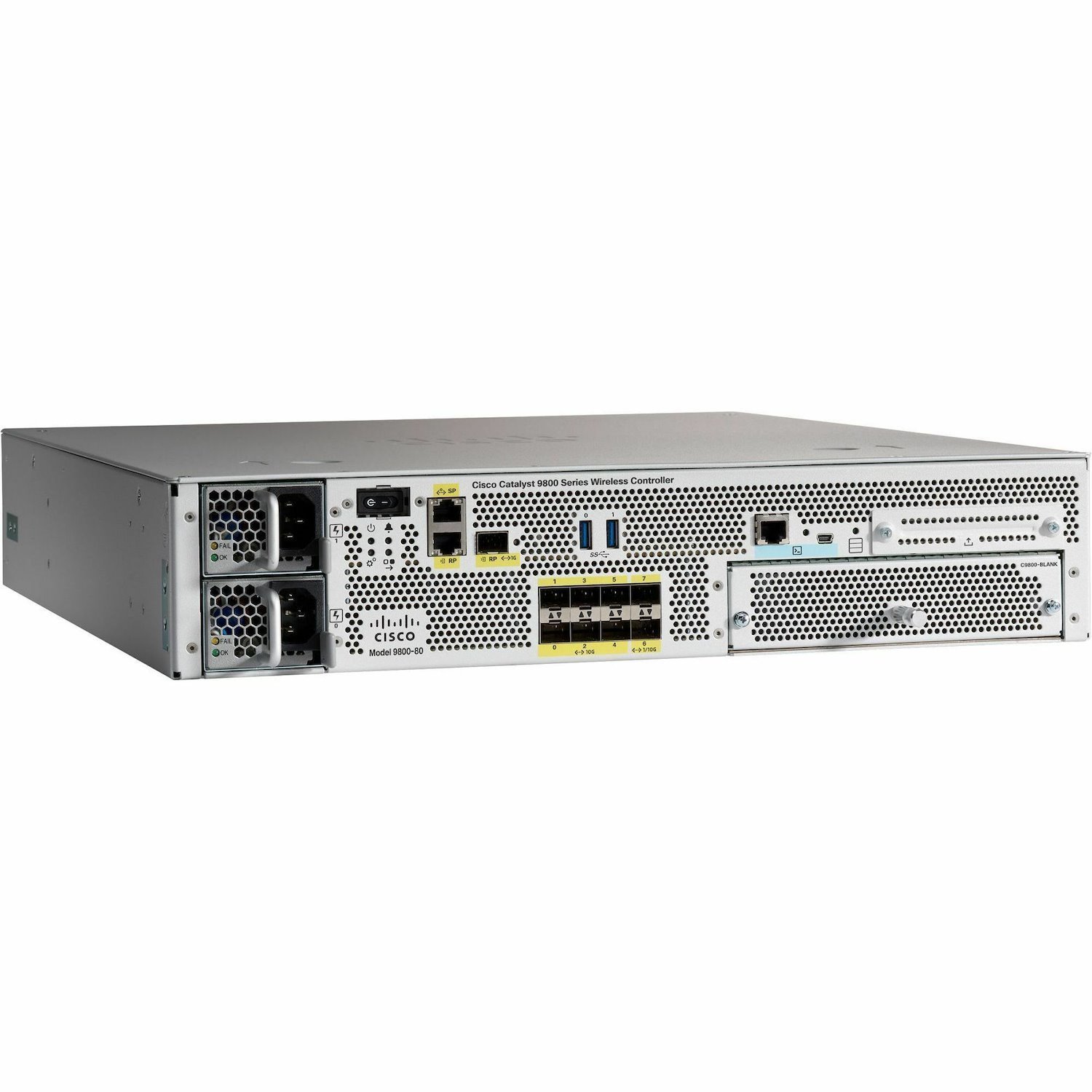 Cisco Catalyst C9800-80 Wi-Fi 5 IEEE 802.11a/b/g/n/ac/ax/d/h/k/r/w/u/e Wireless LAN Controller