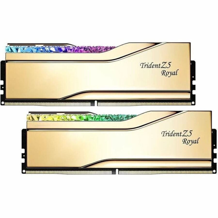 G.SKILL Trident Z5 Royal RAM Module for Motherboard - 64 GB (2x32 GB) - RGB - DDR5-6000/PC5-48000 DDR5 SDRAM - 6000 MHz - CL28 - 1.40 V