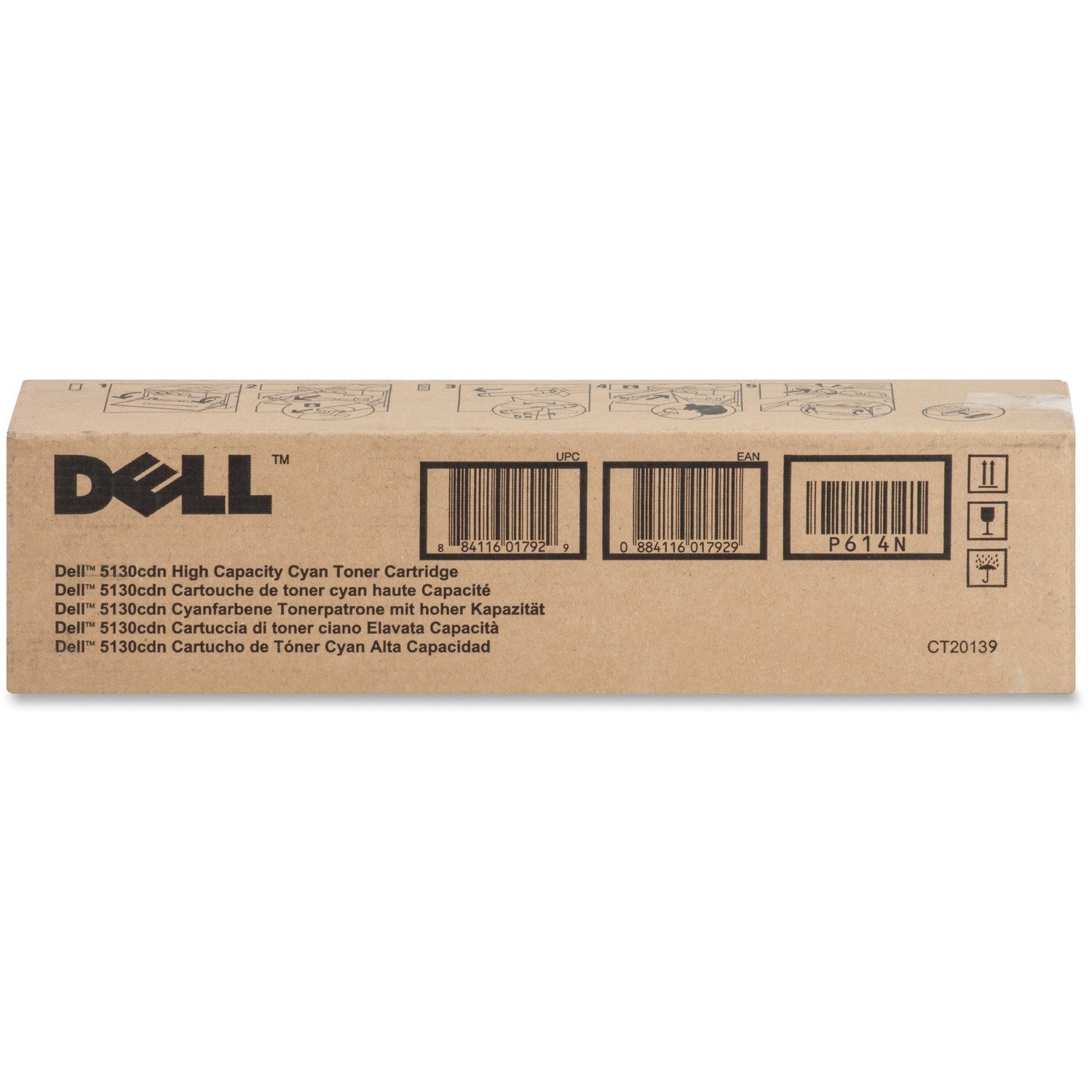 Dell P614N Original High Yield Laser Toner Cartridge - Cyan - 1 Each