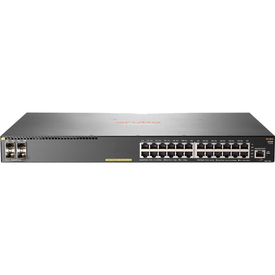 HPE Aruba 2930F 24G PoE+ 4SFP Switch