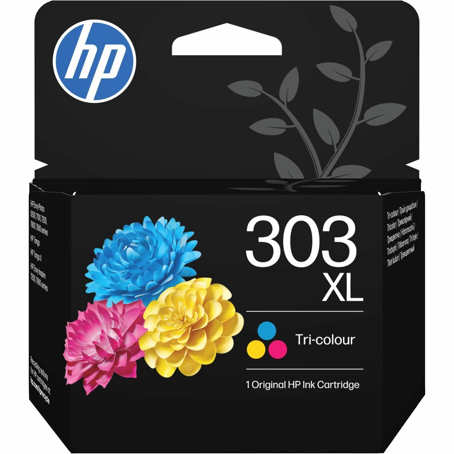 HP 303XL Original High Yield Thermal Inkjet Ink Cartridge - Tri-colour, Yellow, Magenta, Cyan - 1 Pack