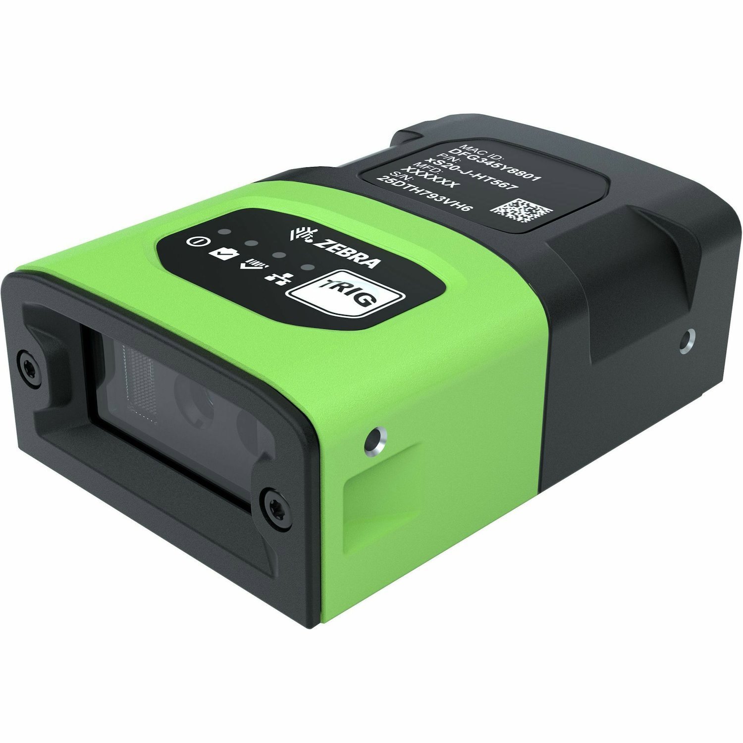 Zebra FS20 Rugged Industrial, Logistics Fixed Mount Barcode Scanner - Cable Connectivity - Industrial Green