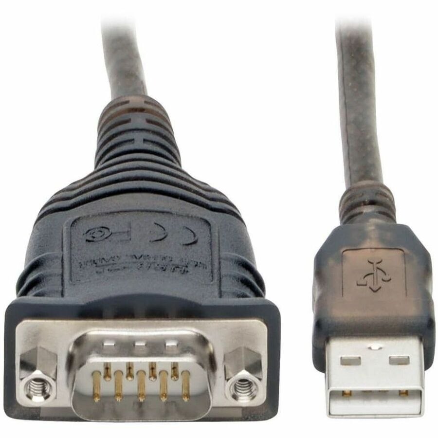 Eaton Tripp Lite Series USB to RS485/RS422 FTDI Serial Adapter Cable with COM Retention (USB-A to DB9 M/M), 30-in. (76.2 cm)