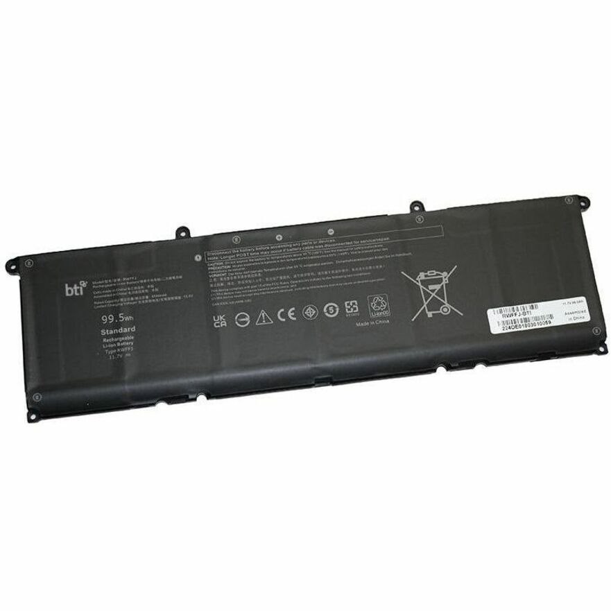 BTI RWFFJ-BTI 6-CELL 11.7V LI-ION NOTEBOOK BATTERY RWFFJ, 0J8FK9, J8FK9, CN-0J8FK9
