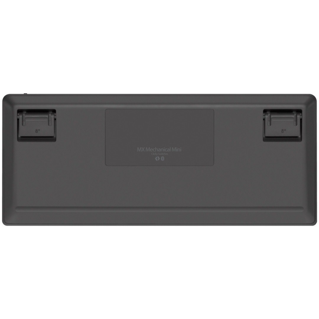 Logitech MX Mechanical Mini Keyboard - Wireless Connectivity - English (US) - QWERTY Layout - Graphite Grey