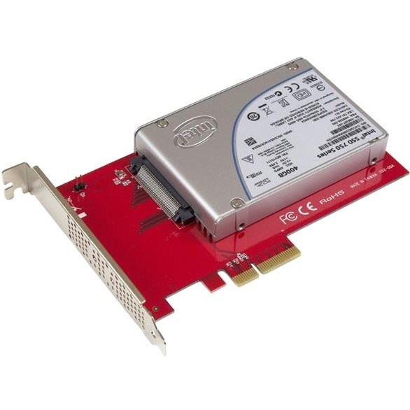 StarTech.com U.2 to PCIe Adapter for 2.5" U.2 NVMe SSD - SFF-8639 PCIe Adapter - x4 PCI Express 4.0 - NVMe PCIe Adapter - U.2 PCIe Card