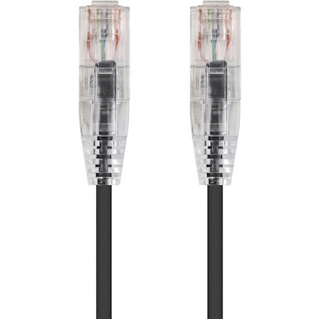 Monoprice SlimRun Cat6 28AWG UTP Ethernet Network Cable, 6-inch Black