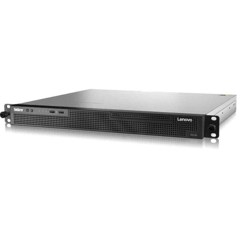 Lenovo ThinkServer RS160 70TG001VUX 1U Rack Server - 1 Xeon E3-1280 v6 3.90 GHz - 8 GB RAM - Serial ATA/600 Controller