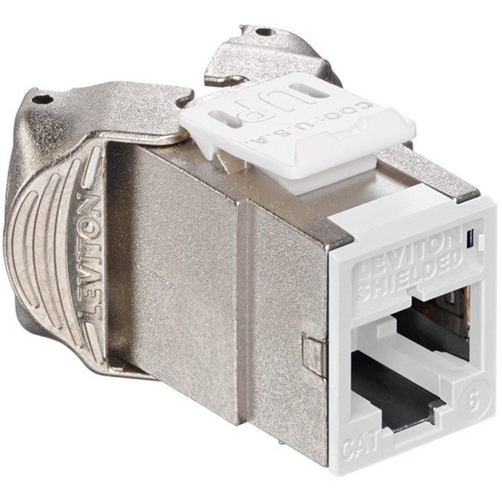 Leviton Atlas-X1 Cat 6 Shielded QuickPort Jack, White