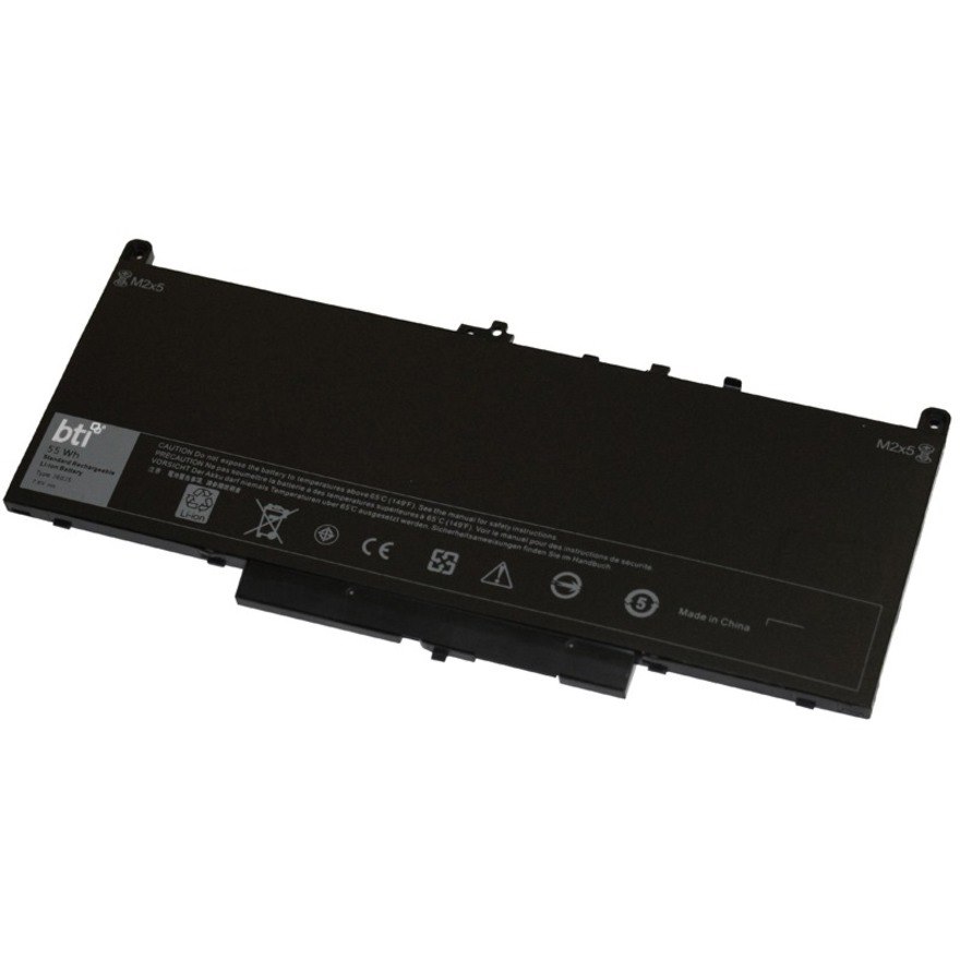 BTI 451-BBSU-BTI 7.6V 54WHR LI-ION BATTERY 1W2Y2, 451-BBSY, MC34Y, 242WD, 5F08V, R1V85, 451-BBSU, GG4FM, WYWJ2, 451-BBSX, J60J5 LATITUDE E7270, E7470