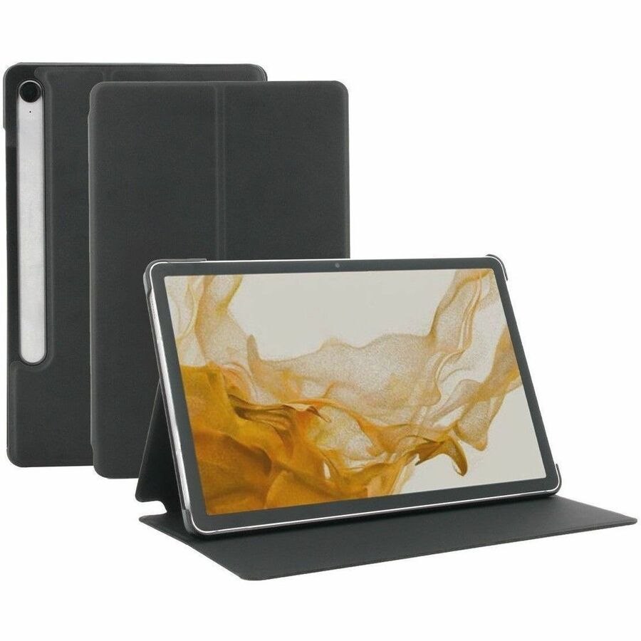 MOBILIS RE.LIFE Carrying Case (Flap) for 27.7 cm (10.9") to 27.9 cm (11") Samsung Galaxy Tab S9 FE, Galaxy Tab S9 Tablet - Black