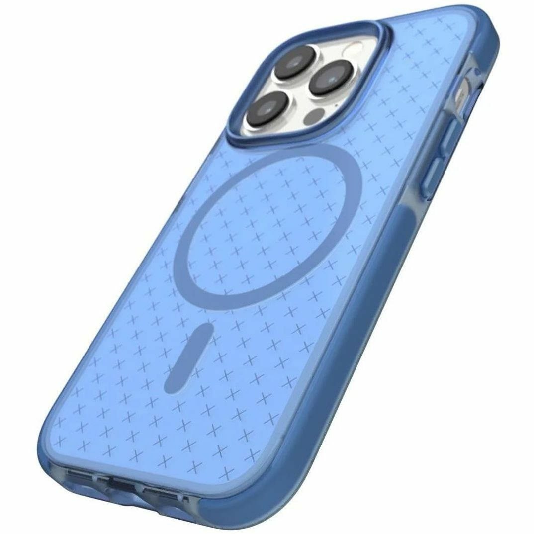 Tech21 Evo Check Case for Apple iPhone 14 Pro Smartphone - Tranquil Blue