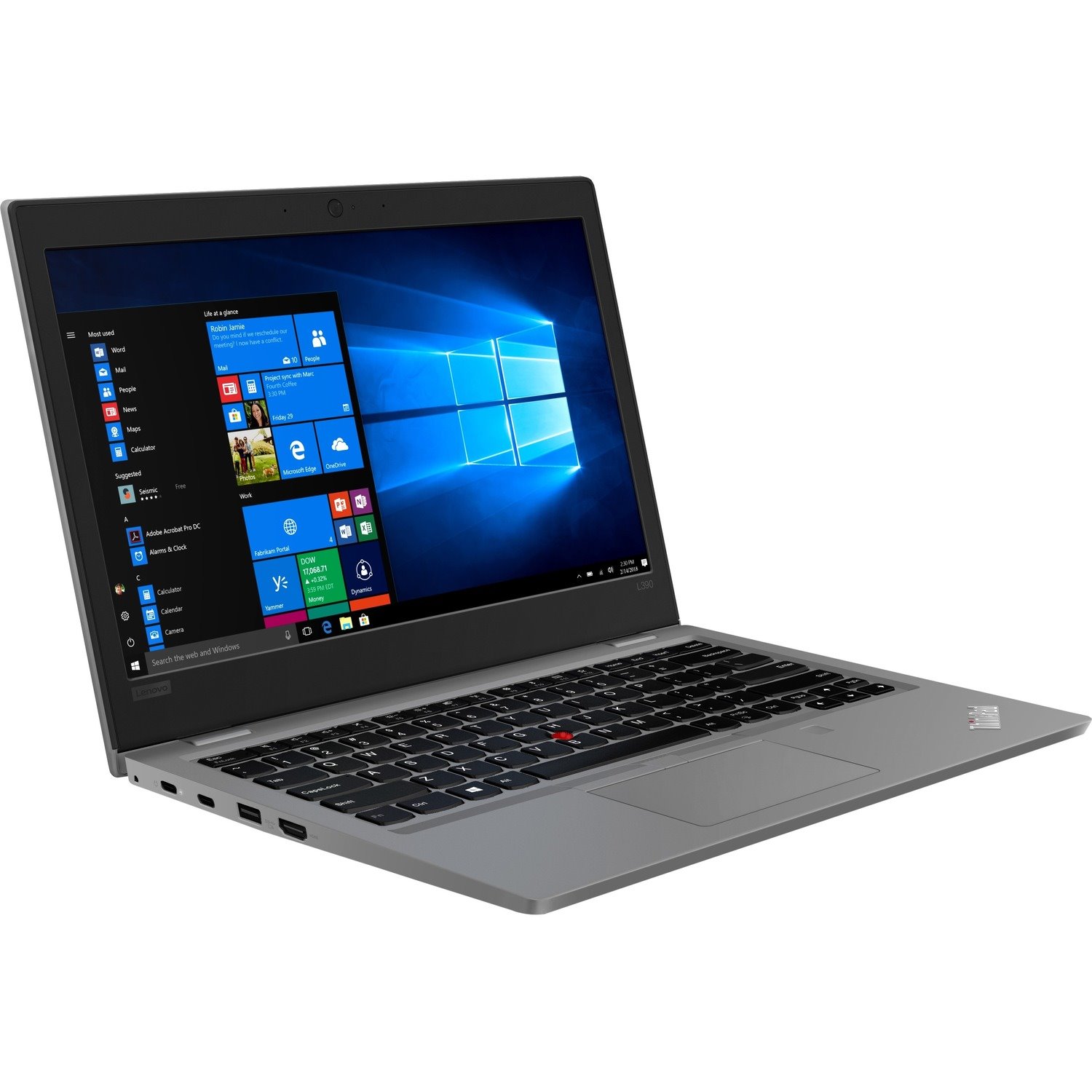 Lenovo ThinkPad L390 20NRS00R00 13.3" Notebook - Intel Core i7 8th Gen i7-8565U - 8 GB - 256 GB SSD - English (US) Keyboard - Mineral Silver
