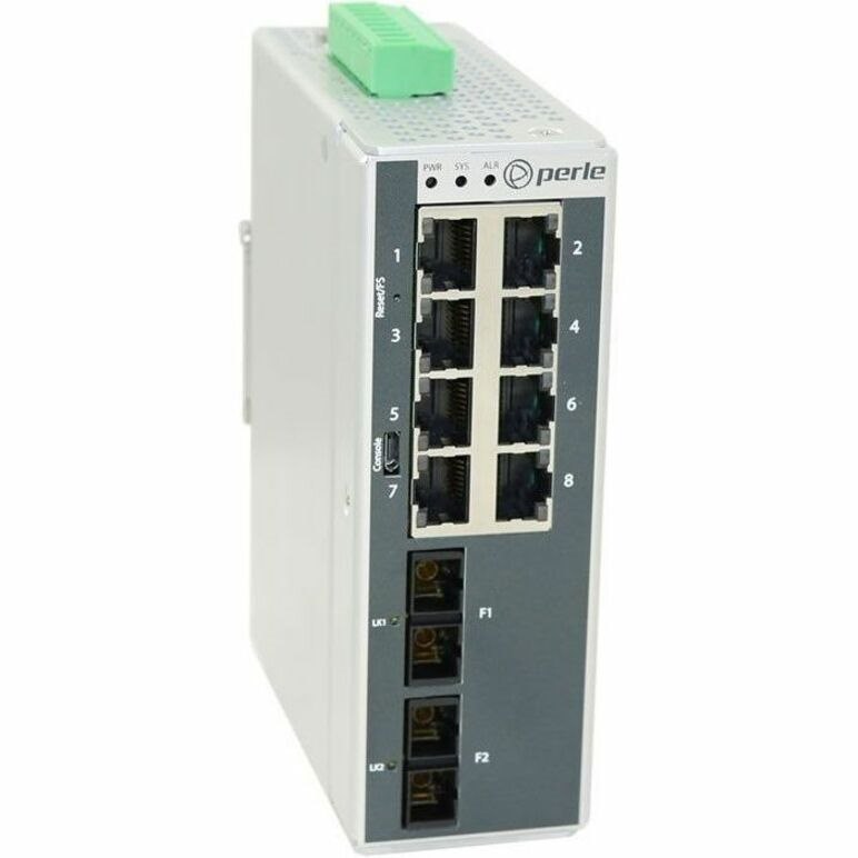 Perle IDS-710CT IDS-710-C2MD2 8 Ports Manageable Ethernet Switch - Gigabit Ethernet - 10/100/1000Base-T, 1000Base-LX