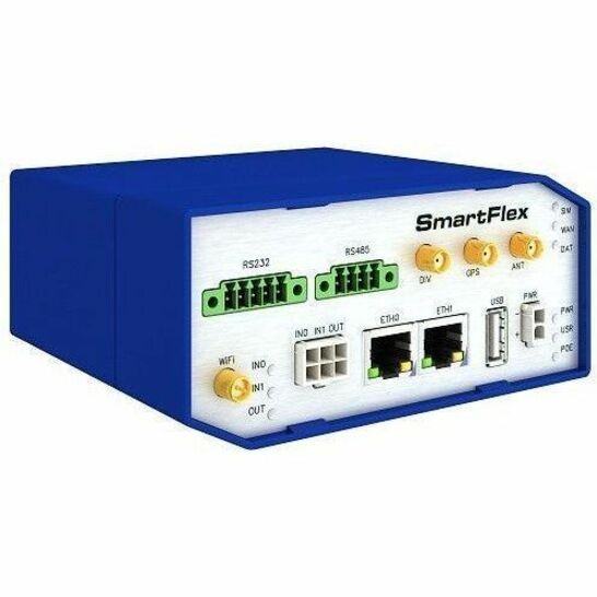 B+B SmartWorx SmartFlex SR308 Wi-Fi 4 IEEE 802.11a/b/g/n 2 SIM Ethernet, Cellular Modem/Wireless Router