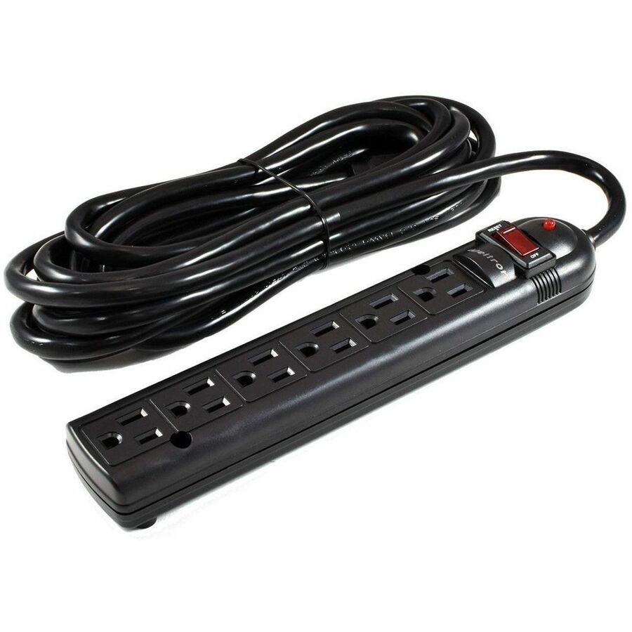 Weltron 6-Outlet Surge Protector Power Strip 10F