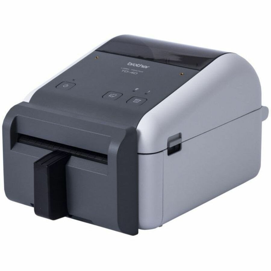 Brother TD-4420DNFC Desktop Direct Thermal Printer - Monochrome - Label Print - Fast Ethernet - USB - USB Host - Serial - With Cutter