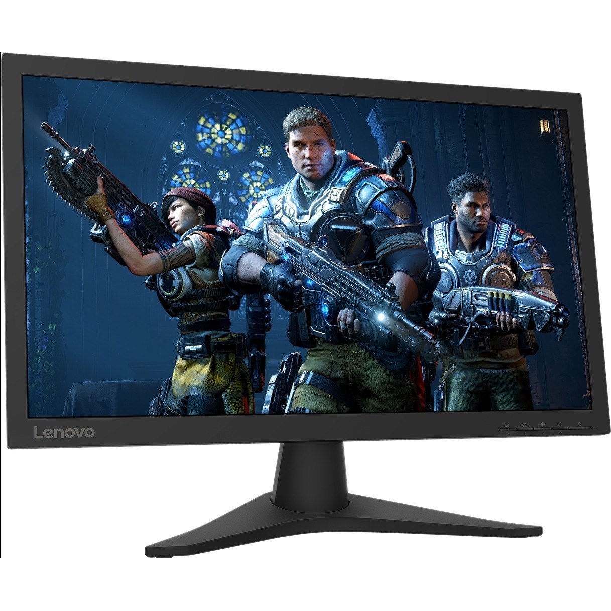 Lenovo G24-10 24" Class Full HD Gaming LCD Monitor - 16:9 - Raven Black