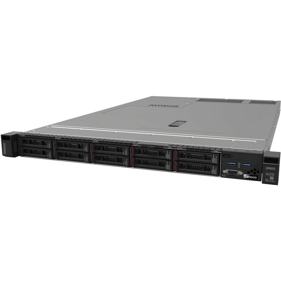 Lenovo ThinkSystem SR635 7Y99A039NA 1U Rack Server - 1 EPYC 7203P 2.80 GHz - 32 GB RAM - 12Gb/s SAS Controller