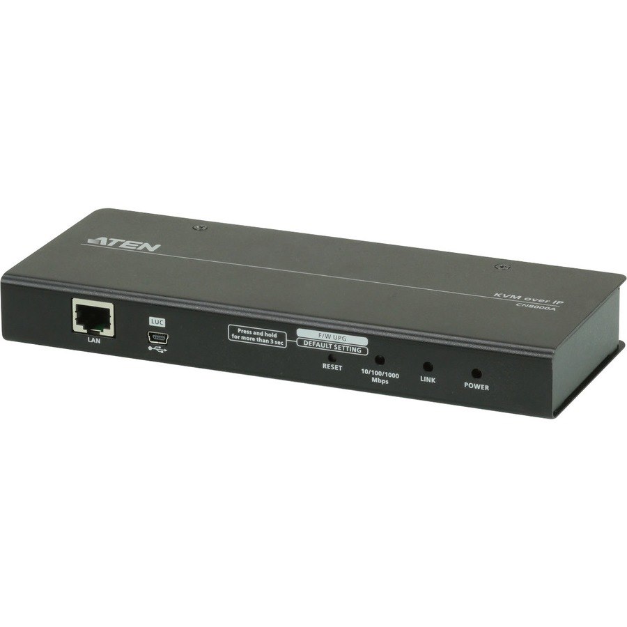 ATEN 1-Local/Remote Share Access Single Port VGA KVM over IP Switch (1920 x 1200)-TAA Compliant