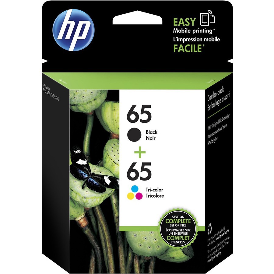 HPI SOURCING - NEW 65 Original Standard Yield Inkjet Ink Cartridge - Pigment Black, Tri-color - 2.0 / Pack