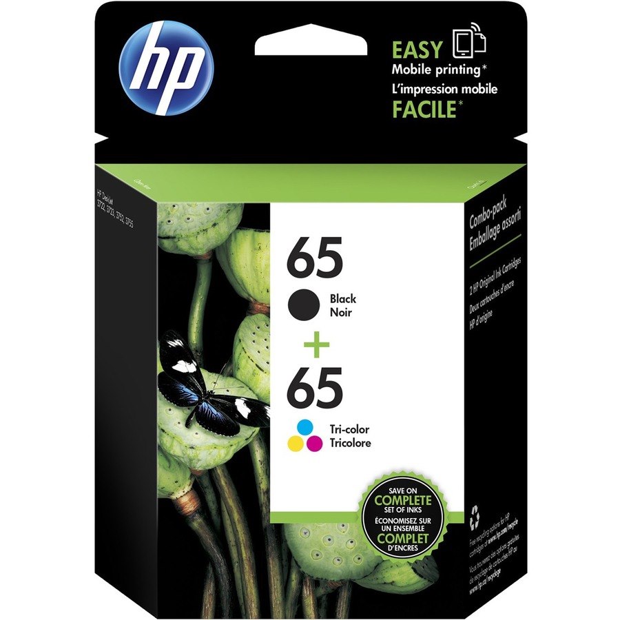 HPI SOURCING - NEW 65 Original Standard Yield Inkjet Ink Cartridge - Pigment Black, Tri-color - 2.0 / Pack