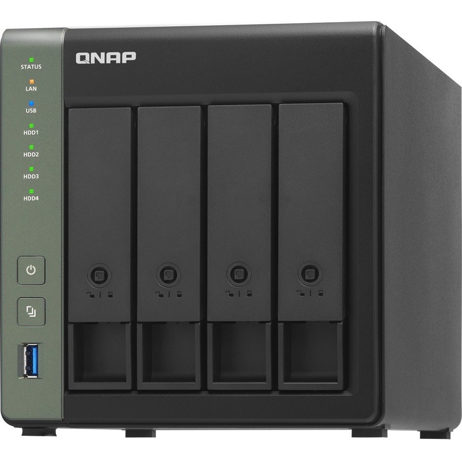 QNAP TS-431X3-4G 4 x Total Bays SAN/NAS Storage System - 512 MB Flash Memory Capacity Alpine AL-314 Quad-core (4 Core) 1.70 GHz - 4 GB RAM - DDR3L SDRAM Tower