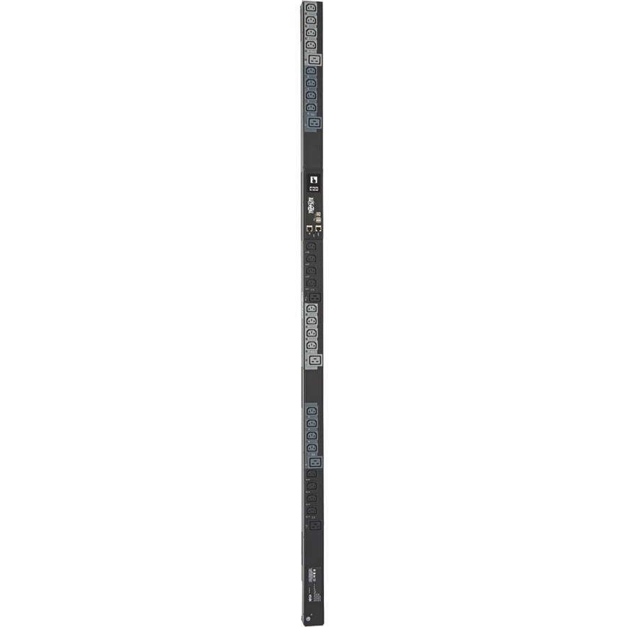 Eaton Tripp Lite Series 6.7kW 200-240V 3PH Switched PDU - LX Interface, Gigabit, 30 Outlets, L21-20P Input, LCD, 1.8 m Cord, 0U 1.8 m Height, TAA