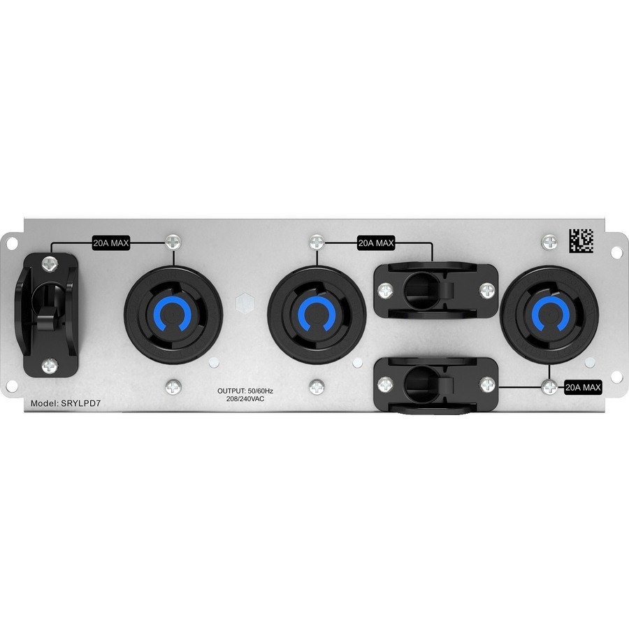 APC Backplate Kit with 3x NEMA L6-20R Outlets for Smart-UPS Modular Ultra