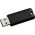 Verbatim 32GB PinStripe USB 3.0 Flash Drive - Black