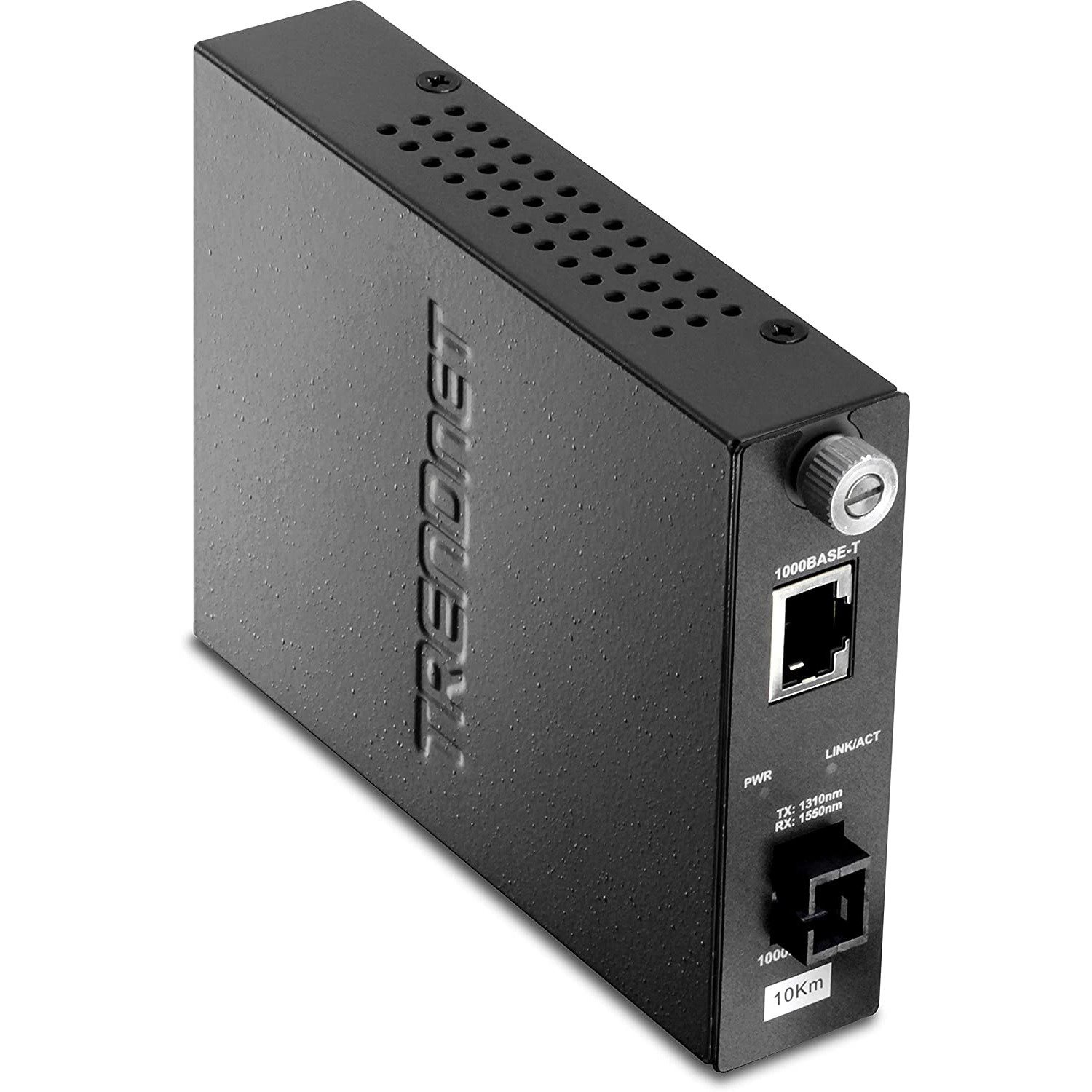 TRENDnet Intelligent 1000Base-T to 1000Base-LX Dual Wavelength Single Mode SC Fiber Media Converter (10km/6.2miles) Fiber to Ethernet Converter; Fiber Port; RJ-45; Lifetime Protection; TFC-1000S10D3