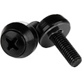 StarTech.com M5 x 12mm - Screws - 100 Pack, Black - M5 Mounting Screws for Server Rack & Cabinet