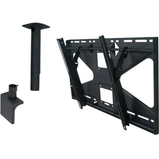 ViewZ VZ-CMK04 Ceiling Mount for Flat Panel Display, Projector - Black