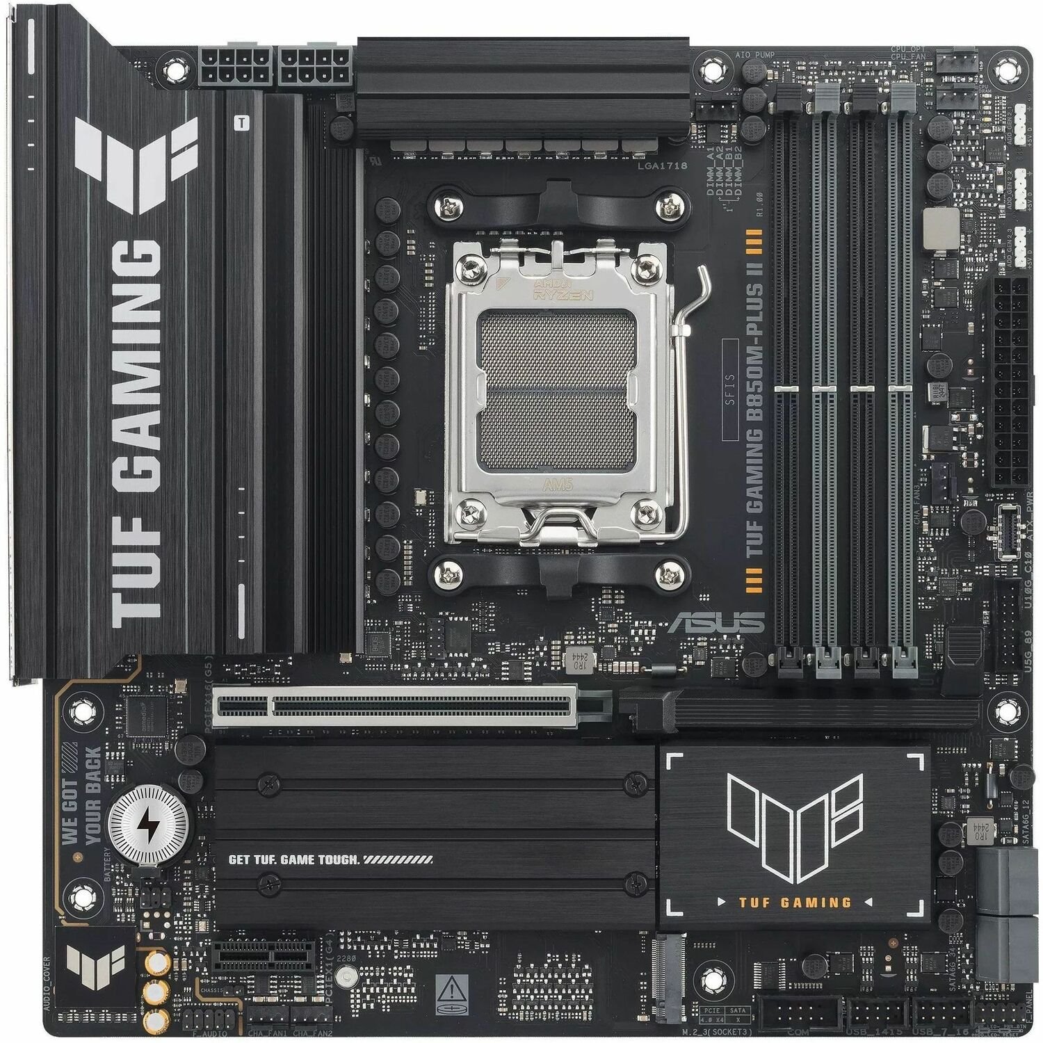 TUF B850M-PLUS II Gaming Desktop Motherboard - AMD B850 Chipset - Socket AM5 - Micro ATX