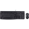 Logitech MK120 Wired Keyboard and Mouse Combo for Windows, Optical Wired Mouse, Full-Size Keyboard, USB Plug-and-Play