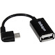 StarTech.com 5in Right Angle Micro USB to USB OTG Host Adapter M/F