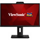ViewSonic VG2440V 24 Inch 1080p IPS Video Conferencing Monitor with Integrated 2MP Camera, Microphone, Speakers, Eye Care, Ergonomic Design, HDMI DisplayPort VGA Inputs for Home and Office